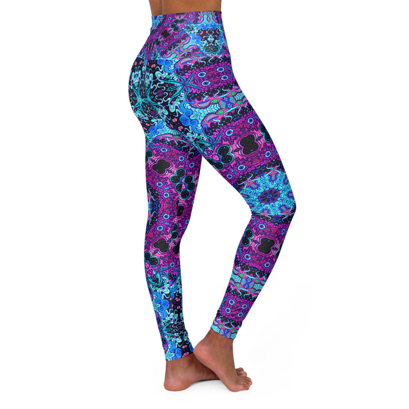 High Waisted Yoga Leggings - 9X