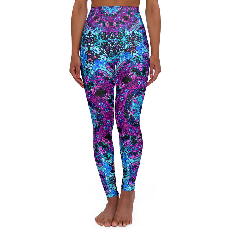 High Waisted Yoga Leggings - 9X